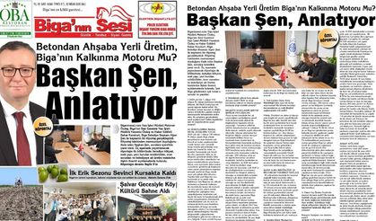 Biga'nın Sesi Gazetesi 22 Nisan Salı
