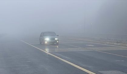 Bolu Dağı'nda sis nedeniyle görüş mesafesi düştü