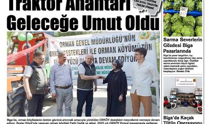 Çanakkale Biga'nın Sesi Gazetesi 29 Mayıs  Perşembe