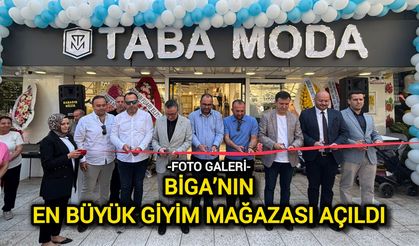 Biga’nın en büyük giyim mağazası açıldı