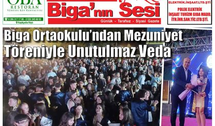 Çanakkale Biga'nın Sesi Gazetesi 13 Haziran 2025 Cuma