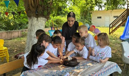 Biga’da köyde karne heyecanına duygusal dokunuş