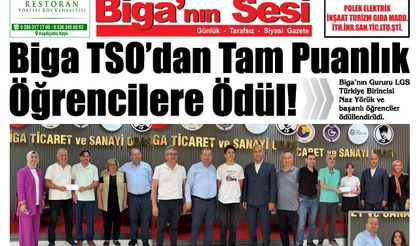 Çanakkale Biga'nın Sesi Gazetesi 19 Temmuz 2025 Cumartesi