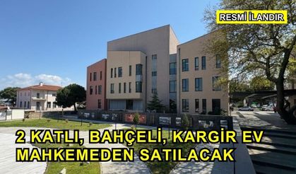 2 Katlı, Bahçeli, Kargir Ev Mahkemeden Satılacak