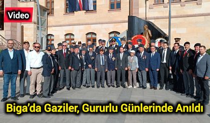 Biga’da Gaziler, Gururlu Günlerinde Anıldı