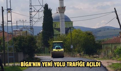 Biga’nın yeni yolu trafiğe açıldı