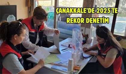 Çanakkale’de 2025'te rekor denetim
