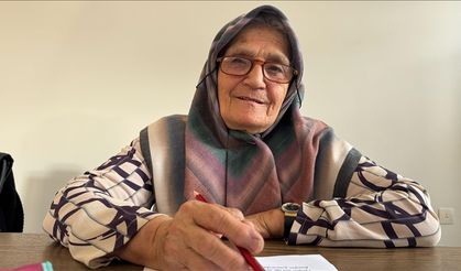 Okul hayali yarım kalınca 80 yaşından sonra okuma yazma öğrendi