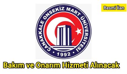 Bakım ve Onarım Hizmeti Alınacak