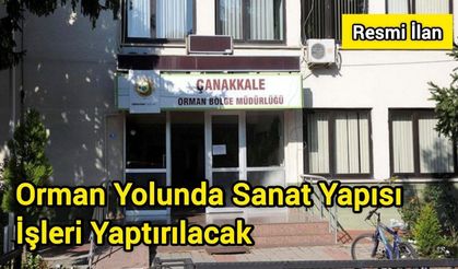 Orman Yolunda Sanat Yapısı İşleri Yaptırılacak