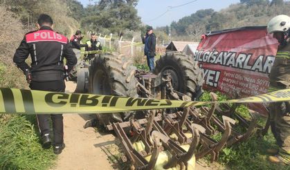 Traktörün altında kalan kişi hayatını kaybetti