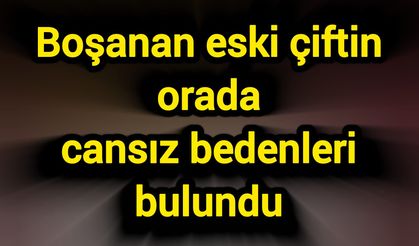 Boşanan eski çiftin orada cansız bedenleri bulundu!