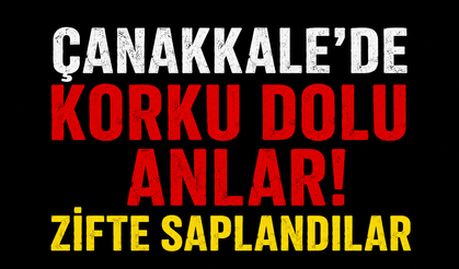 Çanakkale’de korku dolu anlar! Zifte saplandılar