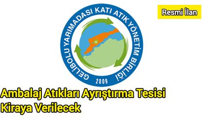 Ambalaj Atıkları Ayrıştırma Tesisi Kiraya Verilecek
