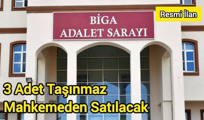 3 Adet Taşınmaz Mahkemeden Satılacak