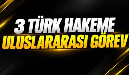 3 Türk hakeme uluslararası görev