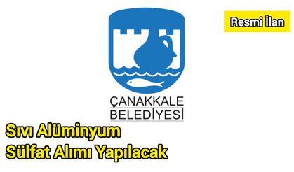 Sıvı Alüminyum Sülfat Alımı Yapılacak