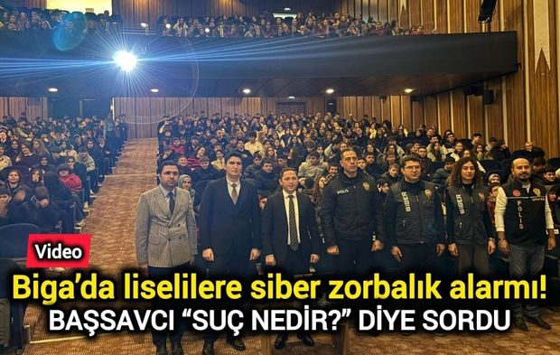 Biga’da liselilere siber zorbalık alarmı!