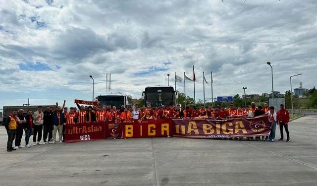 Bigalı Taraftarlar, Galatasaray'a destek için maça koştu