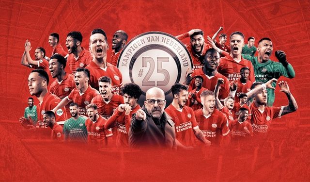 PSV, 25. şampiyonluğuna ulaştı