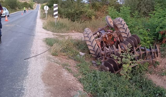 İki traktörün çarpıştığı kazada 1 kişi öldü