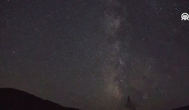 Gökçeada’da Samanyolu Galaksisi böyle görüntülendi