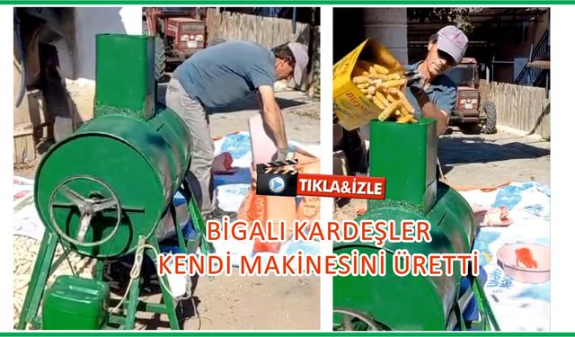 Çanakkale Biga’da mısır hasadına yerli çözüm