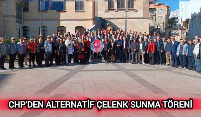 CHP’den alternatif çelenk sunma töreni