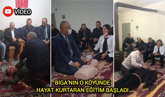 Çanakkale Biga’nın o köyünde hayat kurtaran eğitim başladı