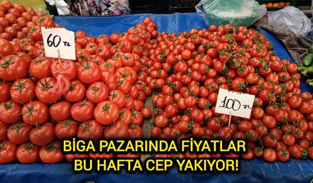 Çanakkale Biga'nın pazarında bu hafta fiyatlar cep yakıyor!