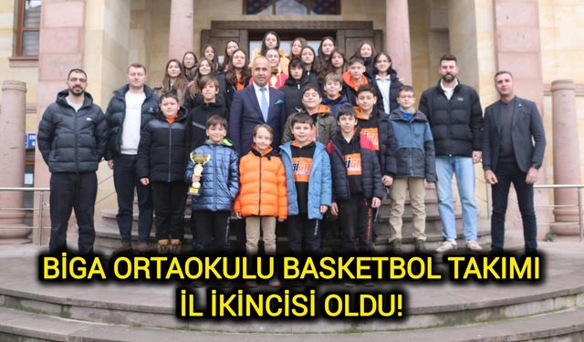 Biga Ortaokulu Basketbol Takımı il ikincisi oldu!