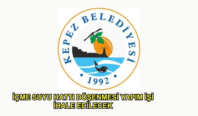 İçme Suyu Hattı Döşenmesi Yapım İşi İhale Edilecek