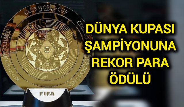 Dünya Kupası şampiyonuna rekor para ödülü