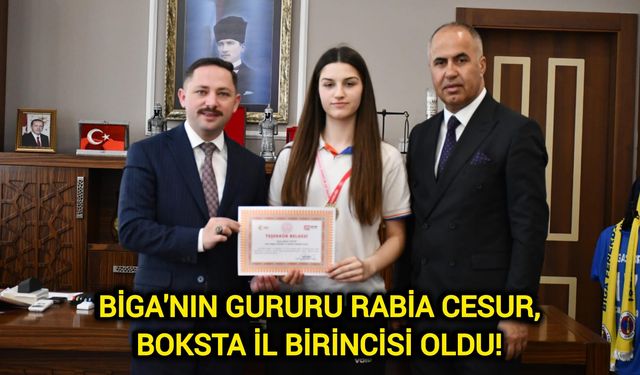 Biga'nın gururu Rabia Cesur, boksta il birincisi oldu!