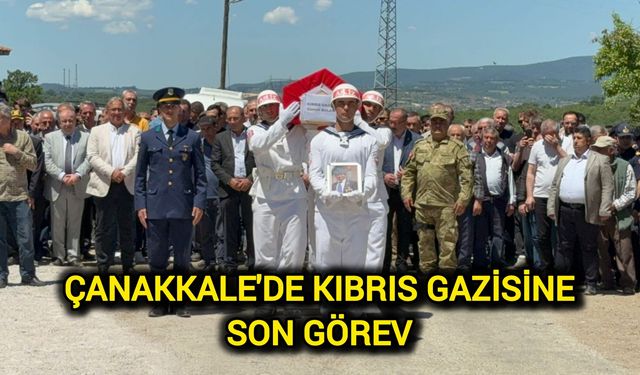 Çanakkale'de Kıbrıs Gazisine Son Görev