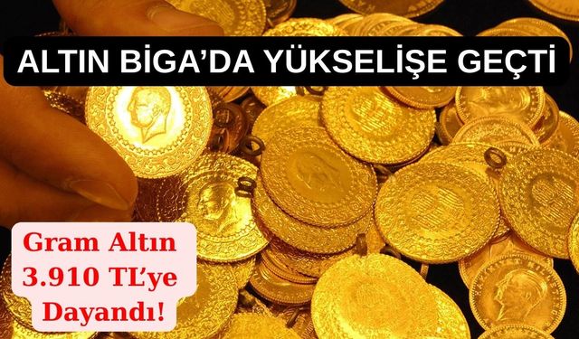 Altın Biga’da Yükselişe Geçti: Gram Altın 3.910 TL’ye Dayandı!