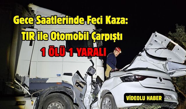 Gece Saatlerinde Feci Kaza: TIR ile Otomobil Çarpıştı