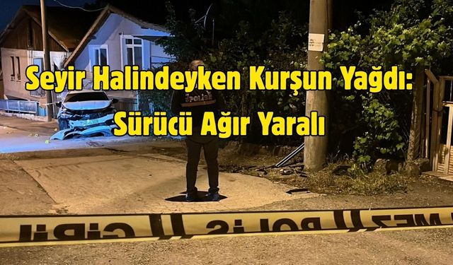 Seyir Halindeyken Kurşun Yağdı: Sürücü Ağır Yaralı