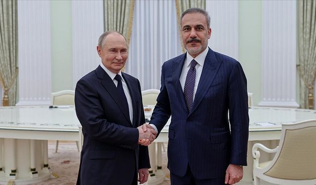 Dışişleri Bakanı Fidan, Rusya Devlet Başkanı Putin tarafından kabul edildi