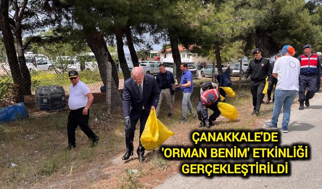 Çanakkale'de 'Orman Benim' Etkinliği Gerçekleştirildi