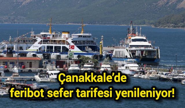 Çanakkale’de feribot sefer tarifesi yenileniyor!