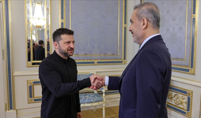 Fidan, Zelenskiy tarafından kabul edildi