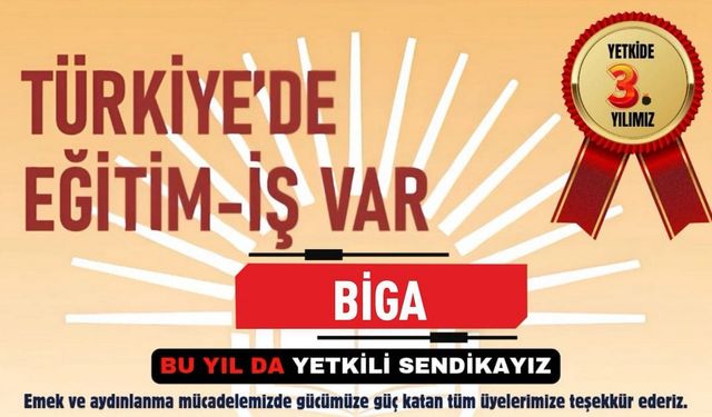 Eğitim-İş Biga’da Yine Birinci