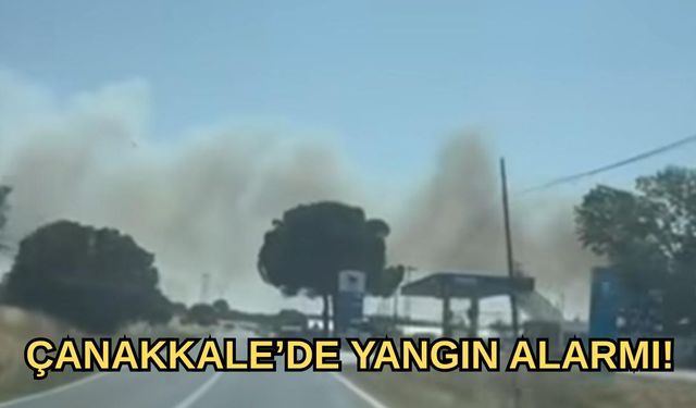 Çanakkale’de yangın alarmı!