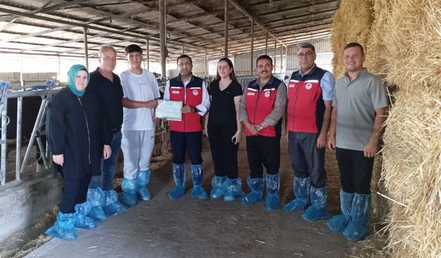 Biga’da hayvancılığa sağlık sertifikası