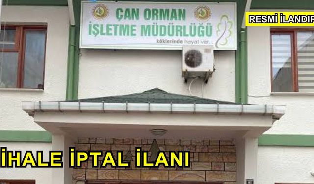 İhale İptal İlanı