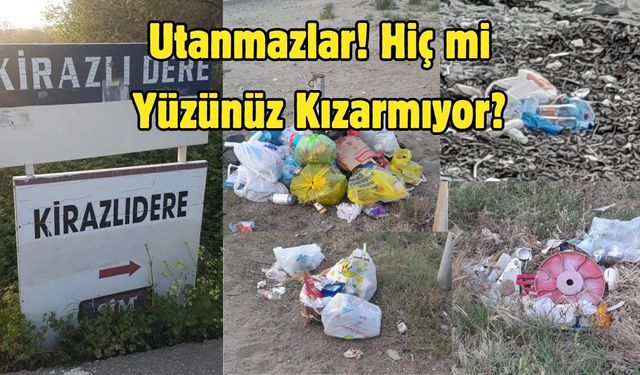 Kirazlıdere Sahili Çöplüğe Döndü: Vatandaşlardan Tepki!