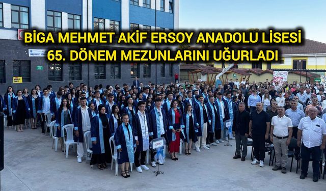 Biga’nın asırlık eğitim yuvasında mezuniyet coşkusu