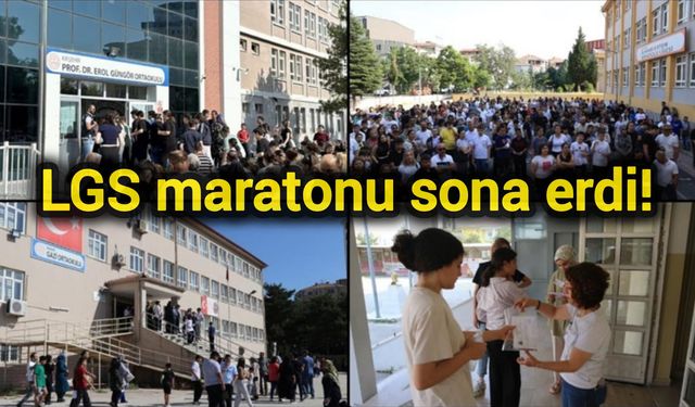 LGS maratonu sona erdi!