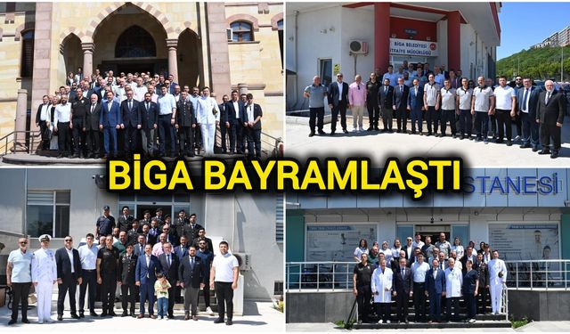 Çanakkale’nin Biga ilçesi bayramlaştı